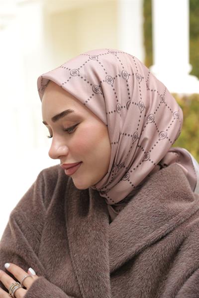 Nokta Desenli Pamuk Eşarp Moda Vizonu