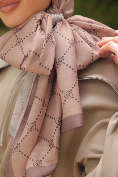 Nokta Desenli Pamuk Şal Moda Vizonu