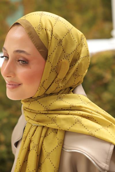 Nokta Desenli Pamuk Şal Oil