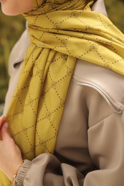 Nokta Desenli Pamuk Şal Oil