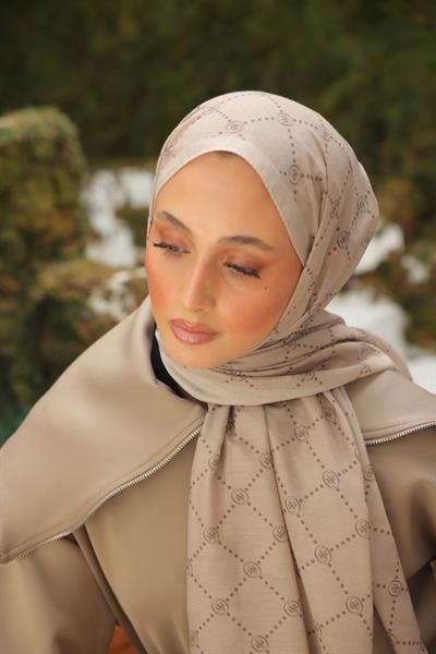 Nokta Desenli Pamuk Şal Taş