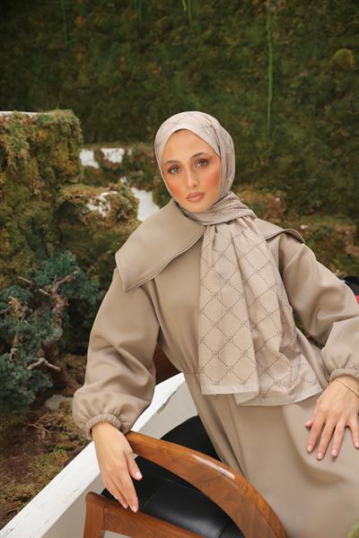 Nokta Desenli Pamuk Şal Taş