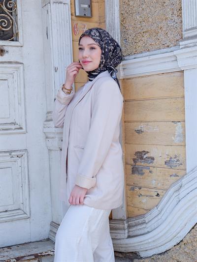 Olivia Desen Eşarp Bej