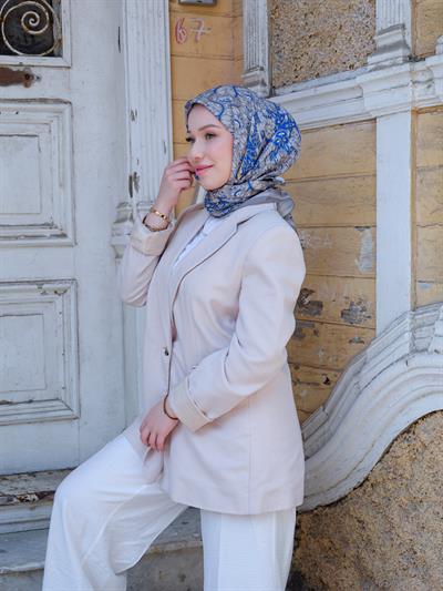 Olivia Desen Eşarp Gri