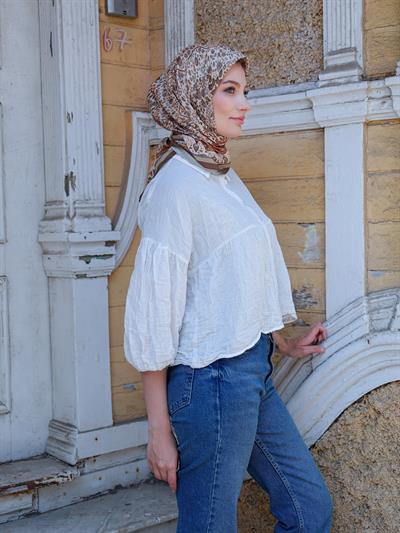 Olivia Desen Eşarp Yeşil Çay