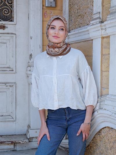 Olivia Desen Eşarp Yeşil Çay