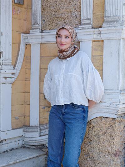 Olivia Desen Eşarp Yeşil Çay