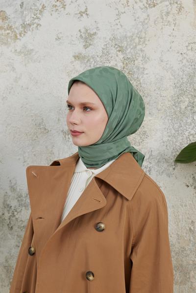 Perla Desen Jakar Eşarp Su Yeşili