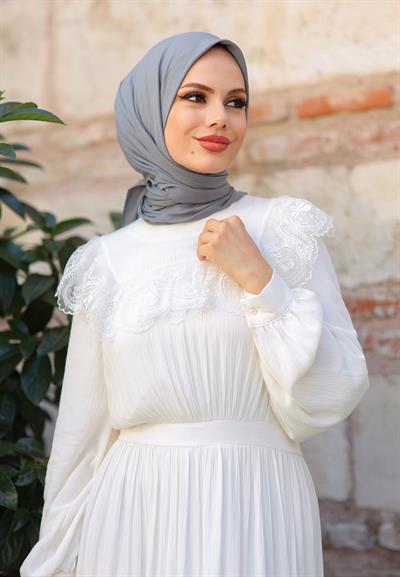 Pure And Soft Eşarp Açık Gri