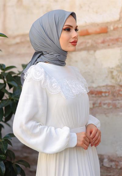 Pure And Soft Eşarp Açık Gri