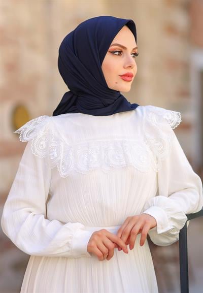 Pure And Soft Eşarp Lacivert