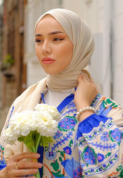 Pure And Soft Şal Bej