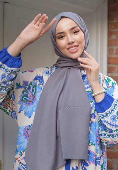 Pure And Soft Şal Füme