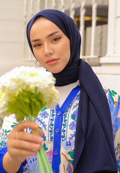 Pure And Soft Şal Lacivert