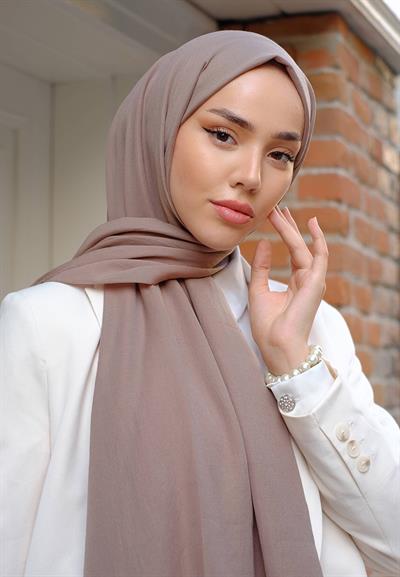 Pure And Soft Şal Moda Vizon