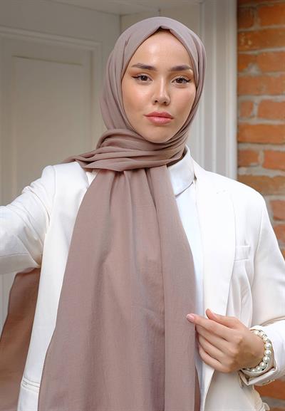 Pure And Soft Şal Moda Vizon