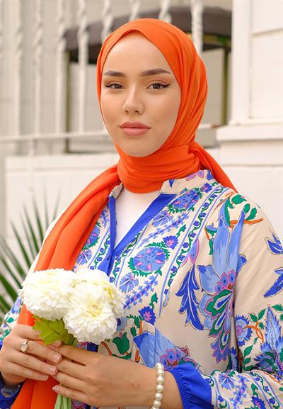 Pure And Soft Şal Portakal