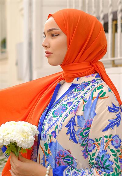 Pure And Soft Şal Portakal