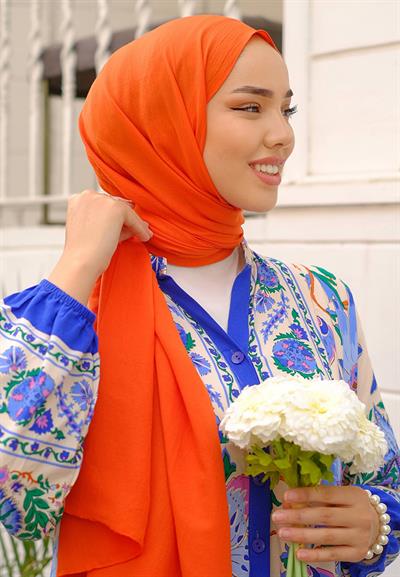 Pure And Soft Şal Portakal