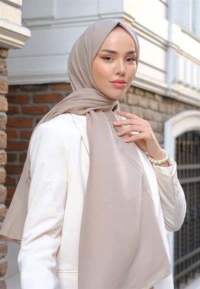Pure And Soft Şal Vizon