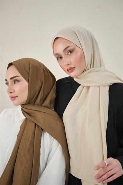 Pure Touch Kraş Şal Bej