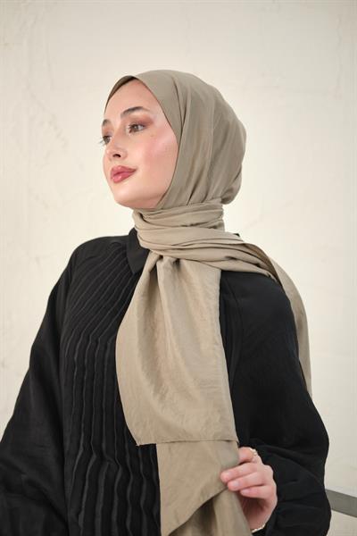 Pure Touch Kraş Şal Vizon
