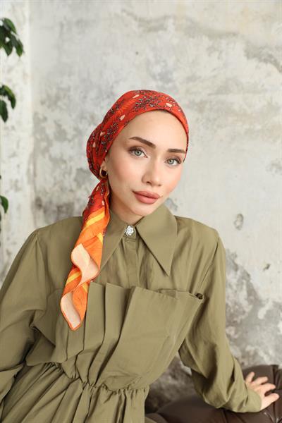 Riva Desen Bambu Kraş Eşarp Gün Işığı