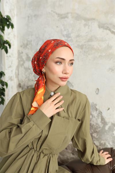 Riva Desen Bambu Kraş Eşarp Gün Işığı