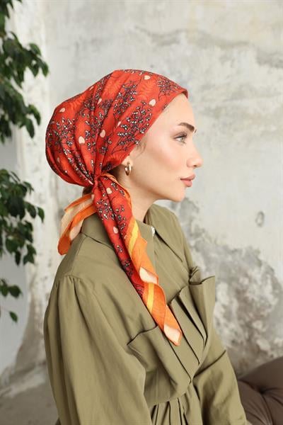 Riva Desen Bambu Kraş Eşarp Gün Işığı