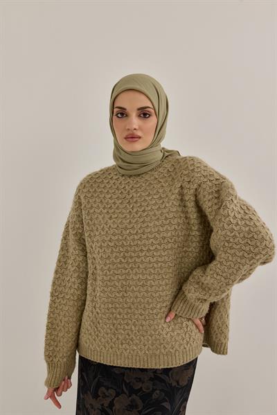 Soft Krinkıl Eşarp Çağla Yeşili