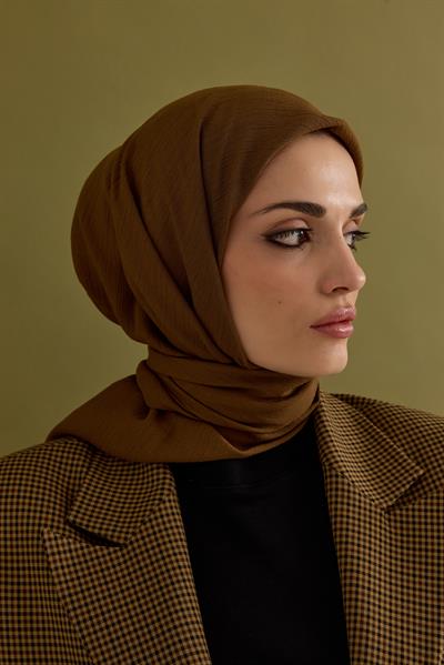 Soft Krinkıl Eşarp Safran