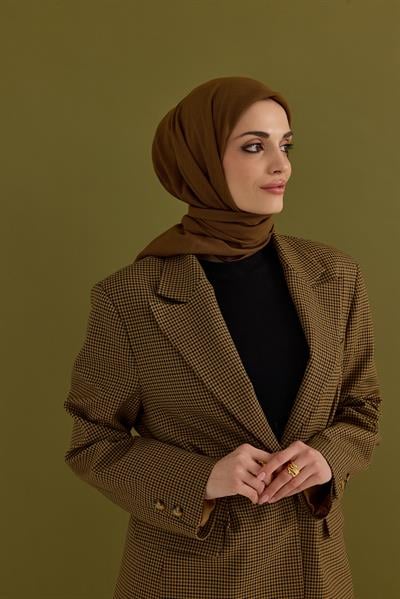 Soft Krinkıl Eşarp Safran