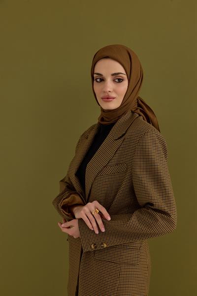 Soft Krinkıl Eşarp Safran