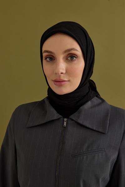 Soft Krinkıl Eşarp Siyah