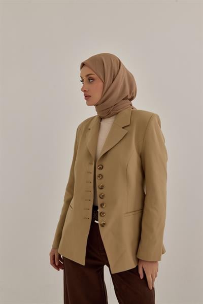 Soft Krinkıl Eşarp Vizon