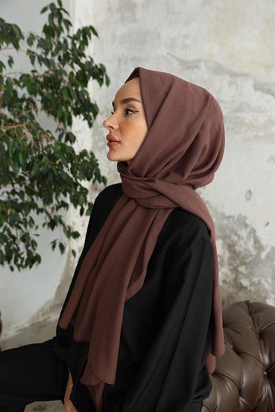 Soft Krinkıl Şal Çikolata