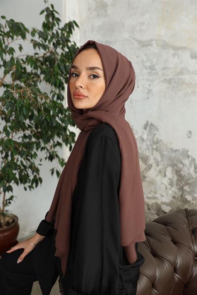 Soft Krinkıl Şal Çikolata