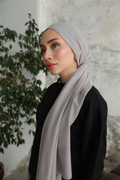 Soft Krinkıl Şal Gri