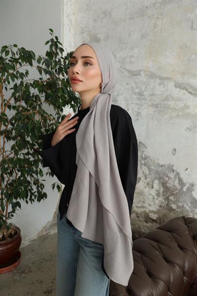 Soft Krinkıl Şal Gri