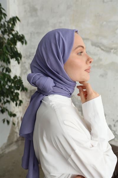 Soft Krinkıl Şal Menekşe