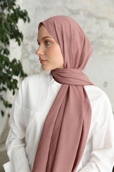 Soft Krinkıl Şal Rose