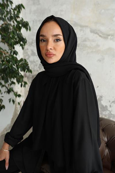 Soft Krinkıl Şal Siyah