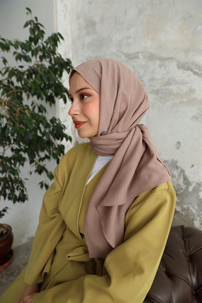 Soft Krinkıl Şal Vizon