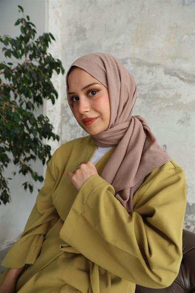 Soft Krinkıl Şal Vizon