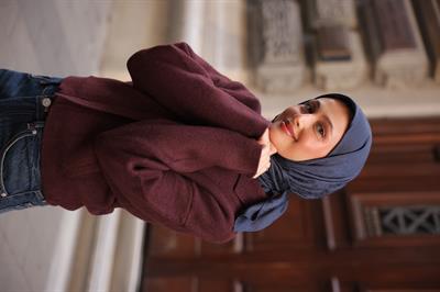 Valeria Desen İpeksi Jakar Eşarp Royal Lacivert