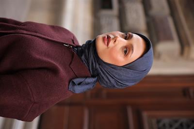 Valeria Desen İpeksi Jakar Eşarp Royal Lacivert