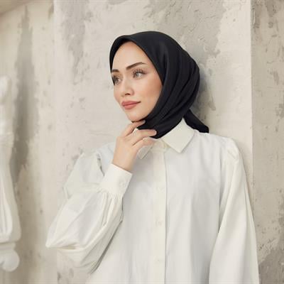 Valeria Desen İpeksi Jakar Eşarp Siyah