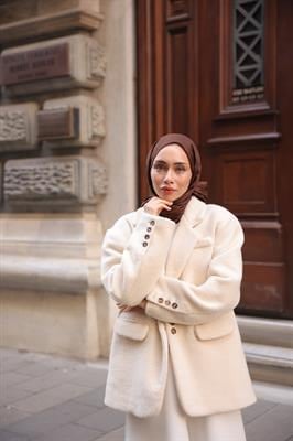 Valeria Desen Jakar Şal Acı Kahve