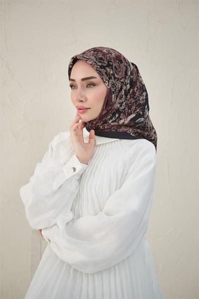 Vera Desen Viskon Eşarp Vişne