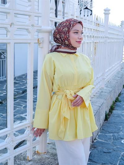 Vintage Desen Eşarp Kahve